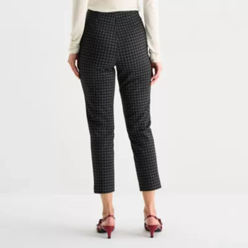 Worthington Womens Skinny Mid Rise Pull-On Pant