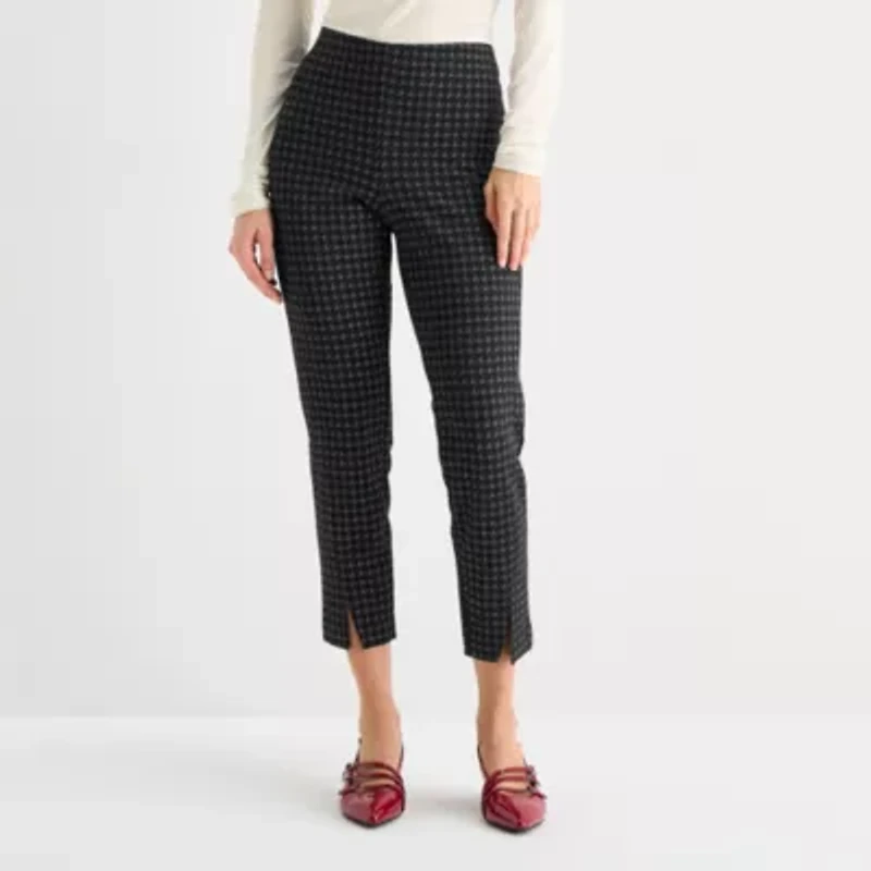 Worthington Womens Skinny Mid Rise Pull-On Pant