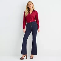 Bold Elements Womens High Rise Flare Leg Jean