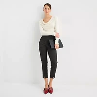Worthington Womens Cowl Neck Long Sleeve Blouse