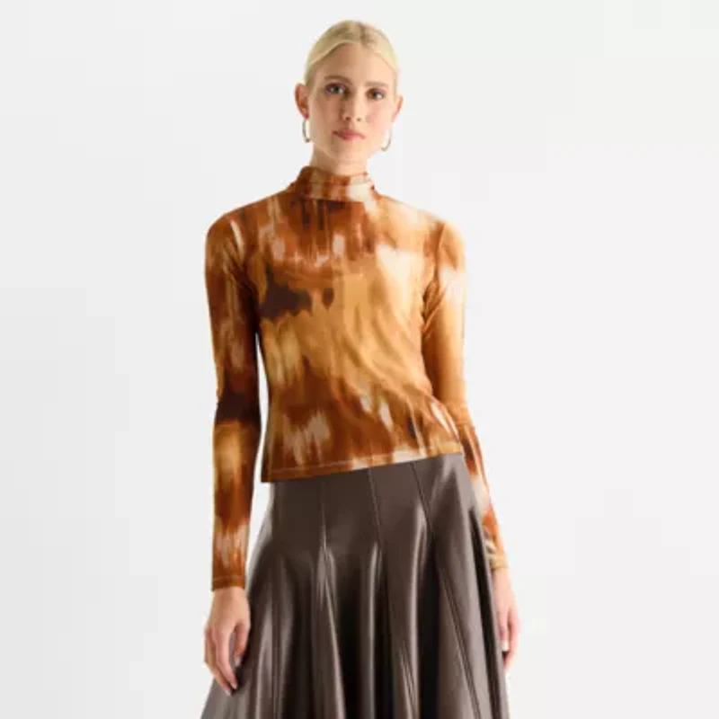 Worthington Womens Long Sleeve Turtleneck