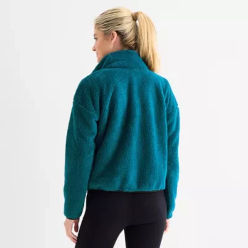 Xersion Womens Midweight Novelty Sherpa Softshell Jacket