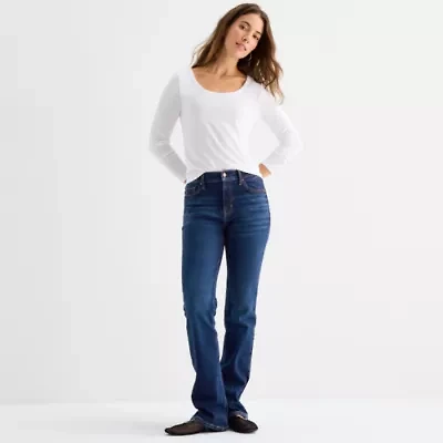 a.n.a Womens High Rise Bootcut Jean