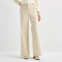 St. John's Bay Womens High Rise Wide Leg Jean
