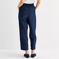 Liz Claiborne Womens Tapered Mid Rise Pleated Pant