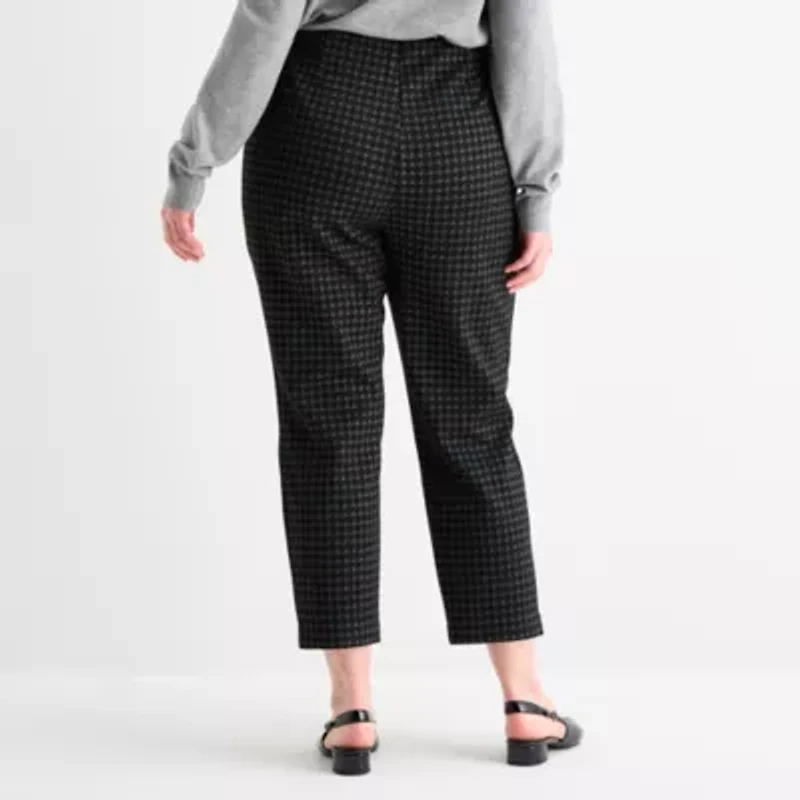 Worthington Plus Womens Pull-On Pant