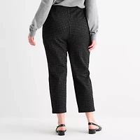 Worthington Plus Womens Pull-On Pant