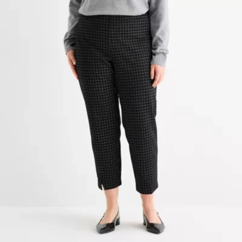 Worthington Plus Womens Pull-On Pant