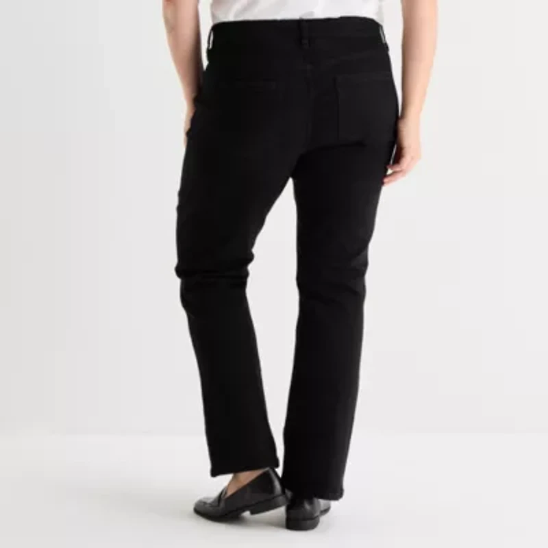 Liz Claiborne Sara Womens Skinny Fit Plus Jean