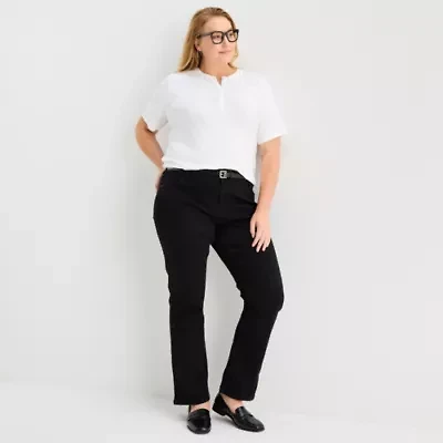 Liz Claiborne Sara Womens Skinny Fit Plus Jean