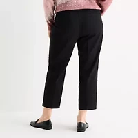 Liz Claiborne Emma Ponte Womens Ankle Mid Rise Pant