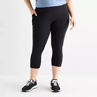 Xersion EverUltra Womens High Rise 21" Plus Cropped Legging