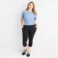 Xersion EverUltra Womens High Rise 21" Plus Cropped Legging