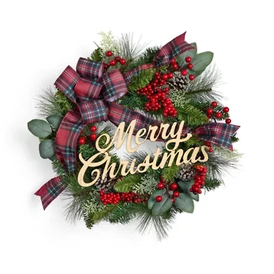 North Pole Trading Co. Merry Wreath