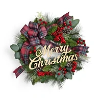 North Pole Trading Co. Merry Wreath