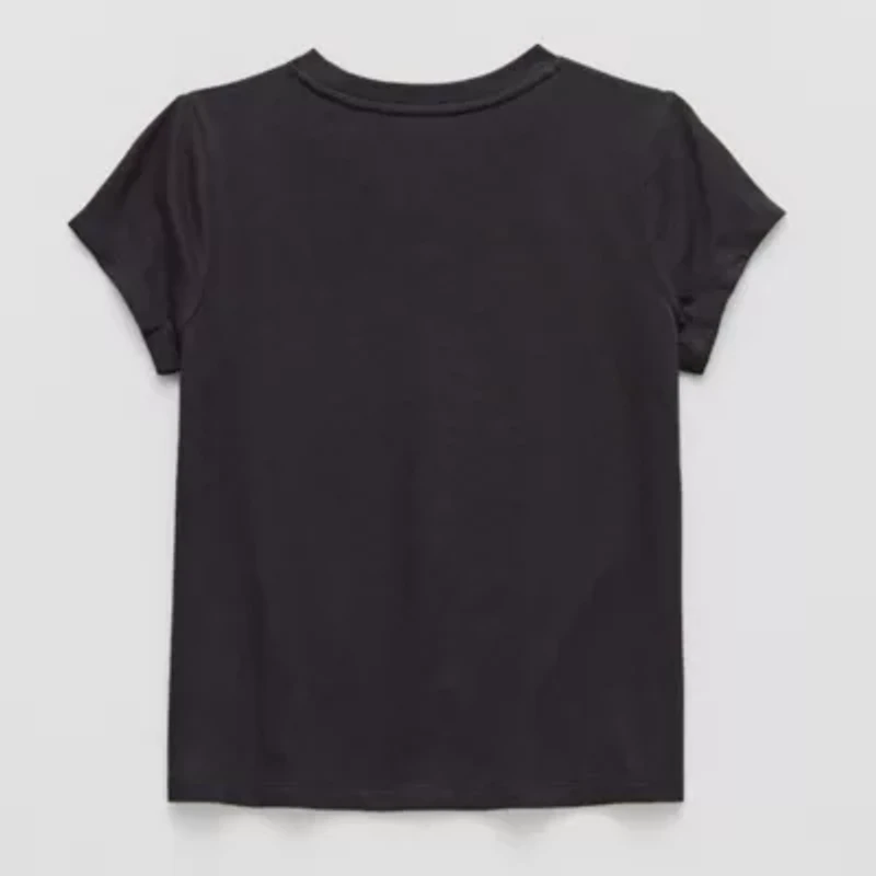 Thereabouts Little & Big Kid Girls Crew Neck Short Sleeve Classic Fit Graphic T-Shirt