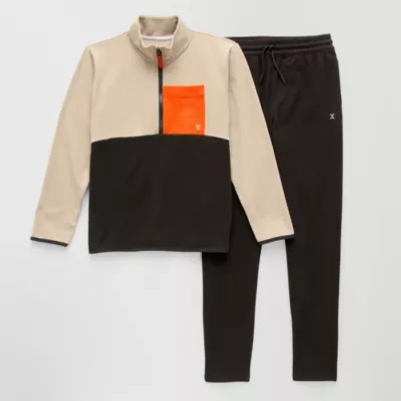 Xersion Little & Big Kid Boys 2-pc. Cozy Quarter Zip Pant Set