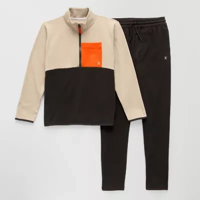 Xersion Little & Big Kid Boys 2-pc. Cozy Quarter Zip Pant Set