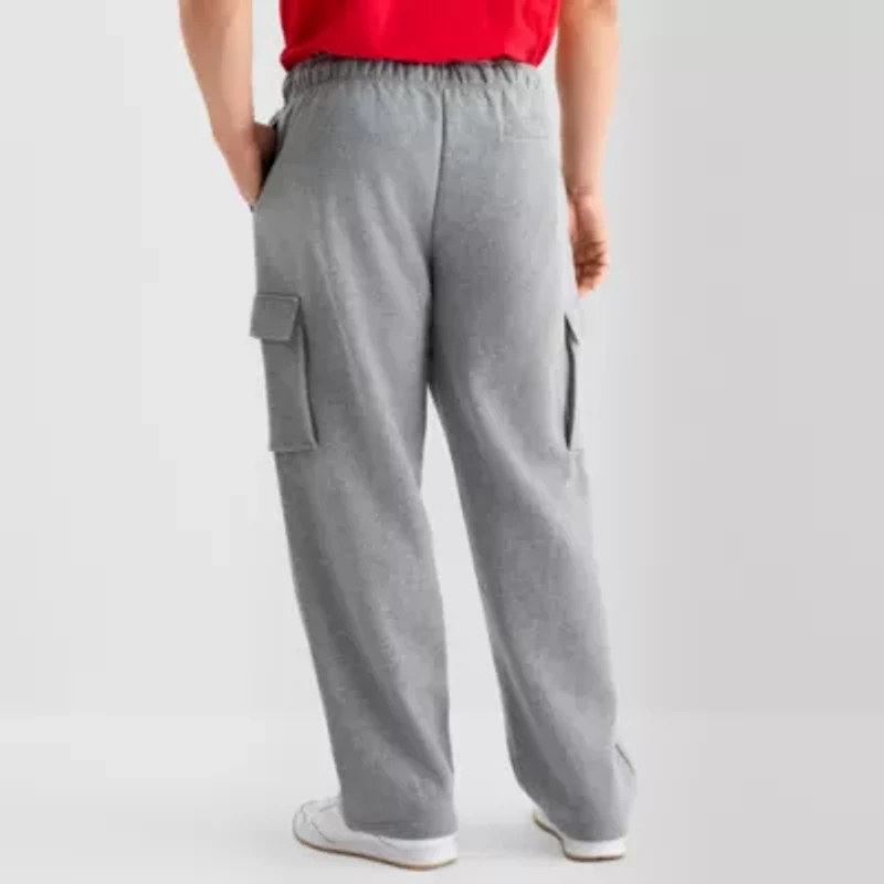 Xersion Quick Dry Cotton Fleece Mens Regular Fit Big and Tall Active Cargo Pant