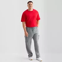 Xersion Quick Dry Cotton Fleece Mens Regular Fit Big and Tall Active Cargo Pant