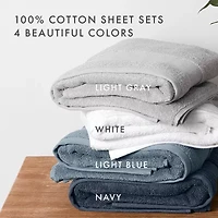 Hotel-Quality 6 Piece Bathroom Towel Sets - 100% Cotton