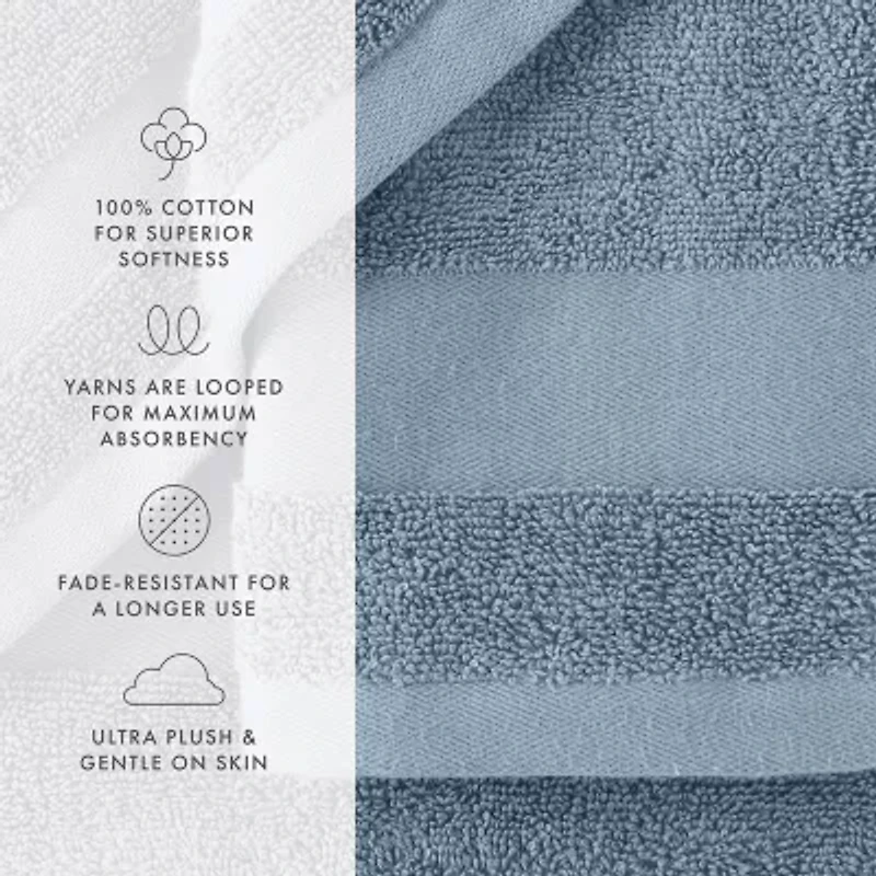 Hotel-Quality 6 Piece Bathroom Towel Sets - 100% Cotton