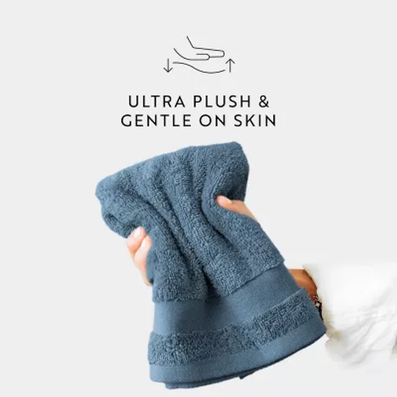 Hotel-Quality 6 Piece Washcloth Towel Sets - 100% Cotton