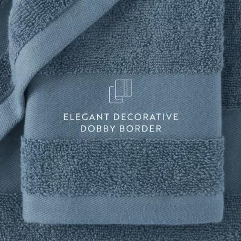 Hotel-Quality 6 Piece Washcloth Towel Sets - 100% Cotton