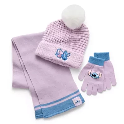 Disney Collection Little & Big Kid Girls 3-pc. Lilo & Stitch Cold Weather Set