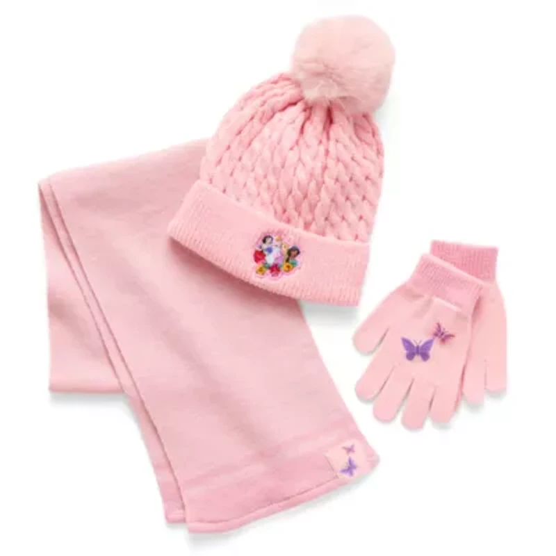 Disney Little & Big Kid Girls 3-pc. Princess Cold Weather Set