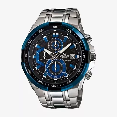 Casio Ediface Mens Silver Tone Stainless Steel Bracelet Watch Efr539d-1a2v