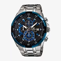 Casio Ediface Mens Silver Tone Stainless Steel Bracelet Watch Efr539d-1a2v