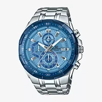 Casio Ediface Mens Silver Tone Stainless Steel Bracelet Watch Efr539de-2av