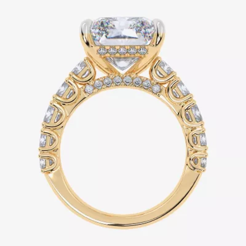 Grown Gorgeous Signature By Modern Bride G/Vs2-Si1 Womens 8 1/4 Ct. T.W. Lab White Diamond 14K Gold Side Stone Engagement Ring