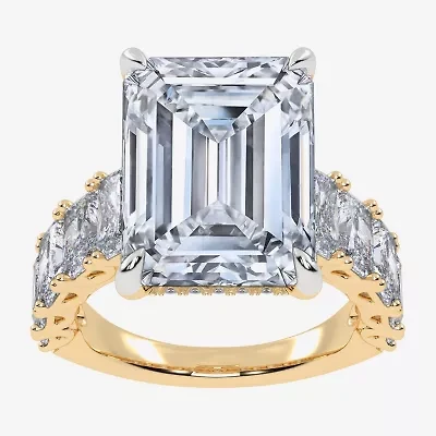 Grown Gorgeous Signature By Modern Bride G/Vs2-Si1 Womens 8 1/4 Ct. T.W. Lab White Diamond 14K Gold Side Stone Engagement Ring