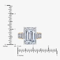Grown Gorgeous Signature By Modern Bride G/Vs2-Si1 Womens 8 1/4 Ct. T.W. Lab White Diamond 14K Gold Side Stone Engagement Ring