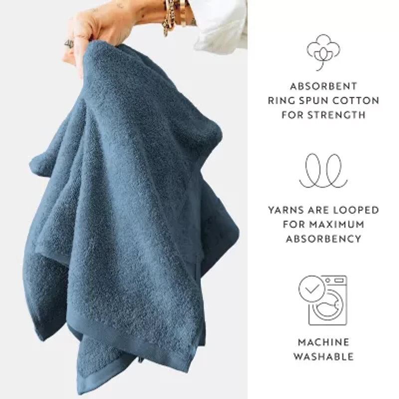Hotel-Quality 6 Piece Washcloth Towel Sets - 100% Cotton