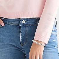 Juicy By Couture Juniors Womens Straight Neck Long Sleeve Pullover Sweater