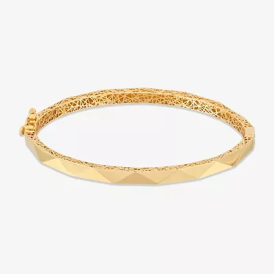 Gold Addiction Womens 10K Gold Bangle Bracelet