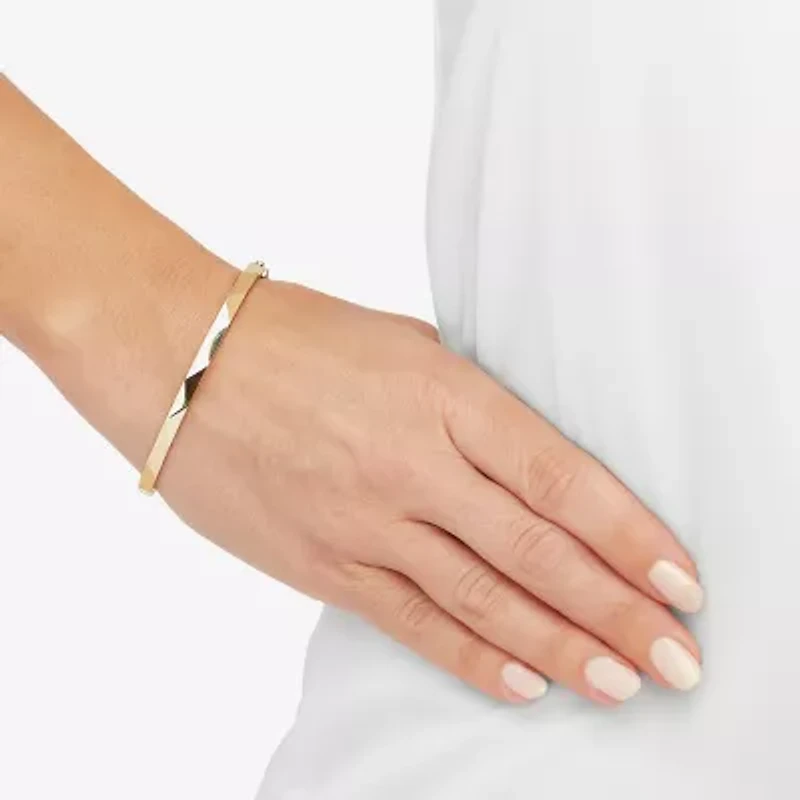 Gold Addiction Womens 10K Gold Bangle Bracelet