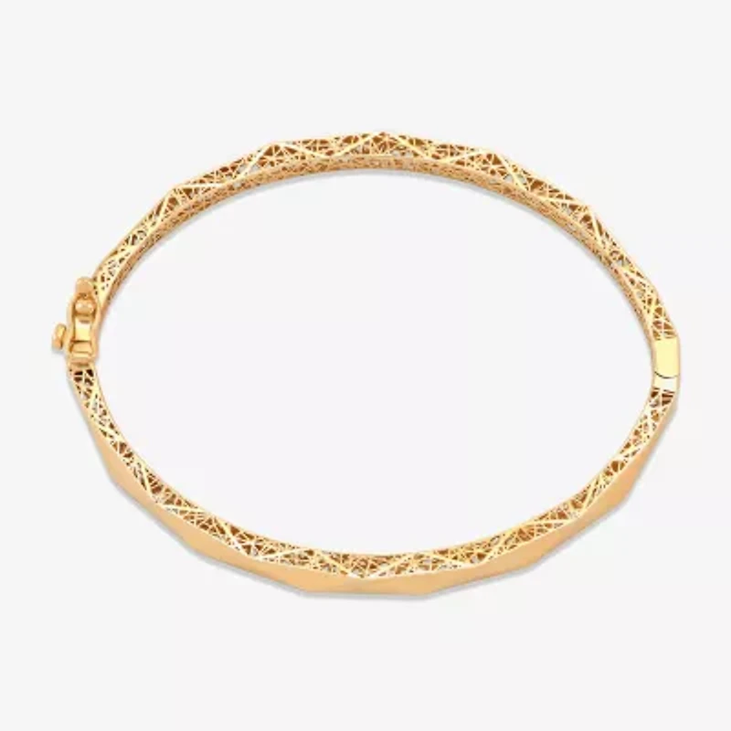 Gold Addiction Womens 10K Gold Bangle Bracelet