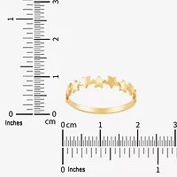 Gold Addiction Womens 3.5MM 10K Star Band
