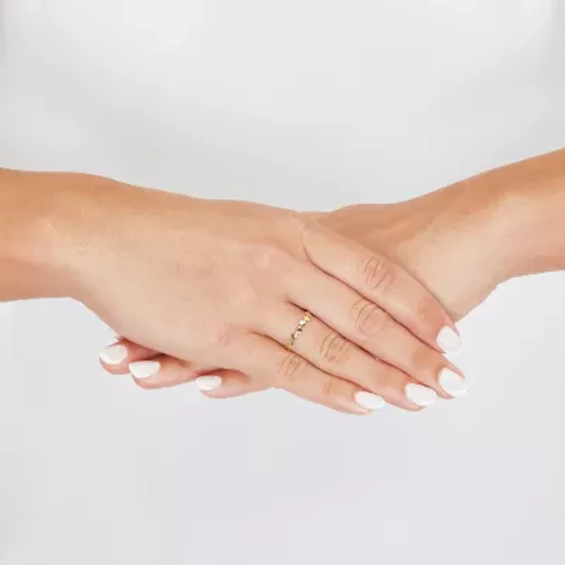 Gold Addiction Womens 3.5MM 10K Star Band