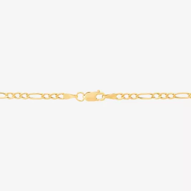 Unisex 14K Gold 13 Inch Figaro Chain Necklace