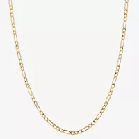 Unisex 14K Gold 13 Inch Figaro Chain Necklace