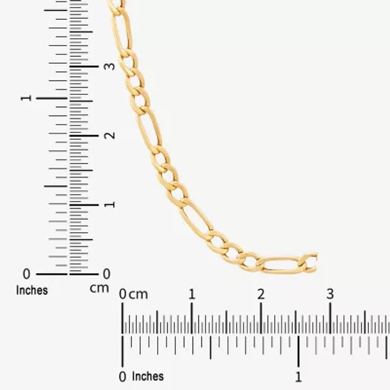 Unisex 14K Gold 13 Inch Figaro Chain Necklace