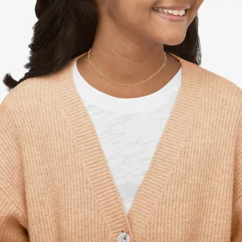 Unisex 14K Gold 13 Inch Figaro Chain Necklace