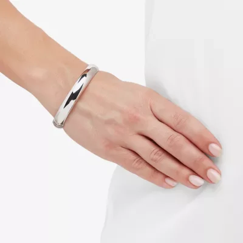 Silver Addiction Womens Sterling Silver Bangle Bracelet