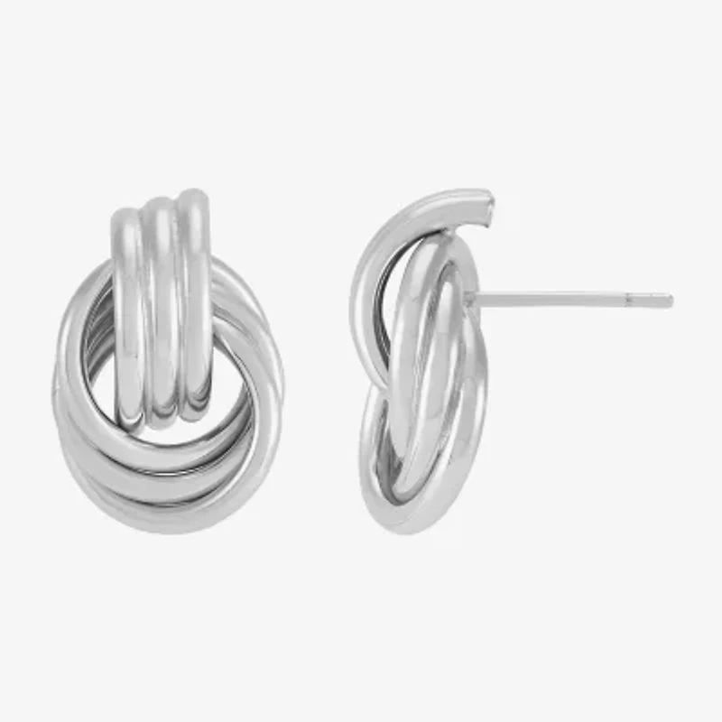 Silver Addiction Sterling Silver 14mm Stud Earrings
