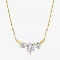 (G-H / Si2-I1) Womens 2 CT. T.W. Lab Grown White Diamond Sterling Silver 16 Inch Pendant Necklace